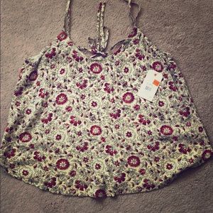 Billabong tank top Adjustable straps Tie detail